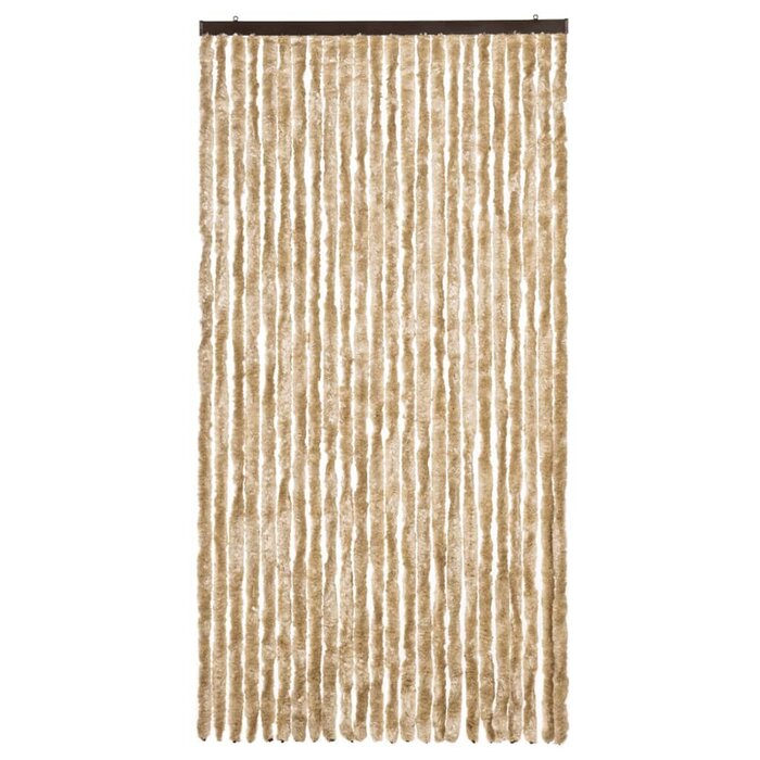 Vidaxl Fliegengitter-Vorhang 100 x 230 cm Chenille Beige - bis zu 34% sparen