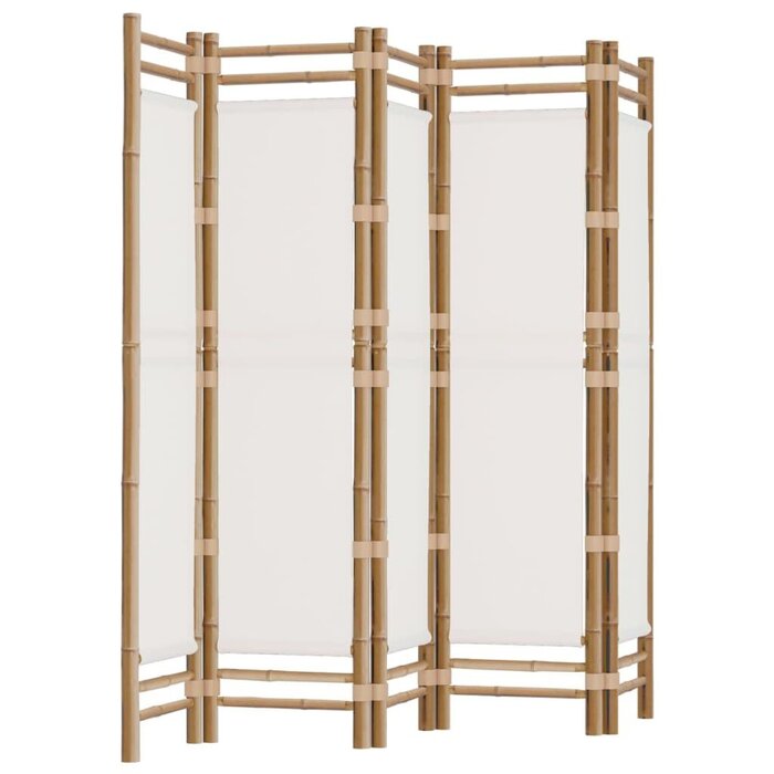 Vidaxl Spanische Wand 5-Panel 200x180 cm Bambus Creme - bis zu 35% Rabatt