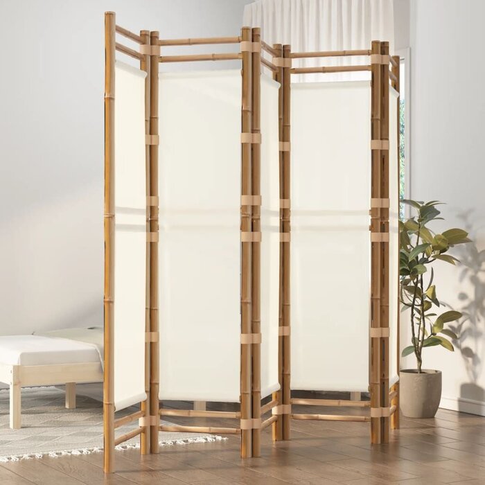 Vidaxl Spanische Wand 5-Panel 200x180 cm Bambus Creme - bis zu 35% Rabatt