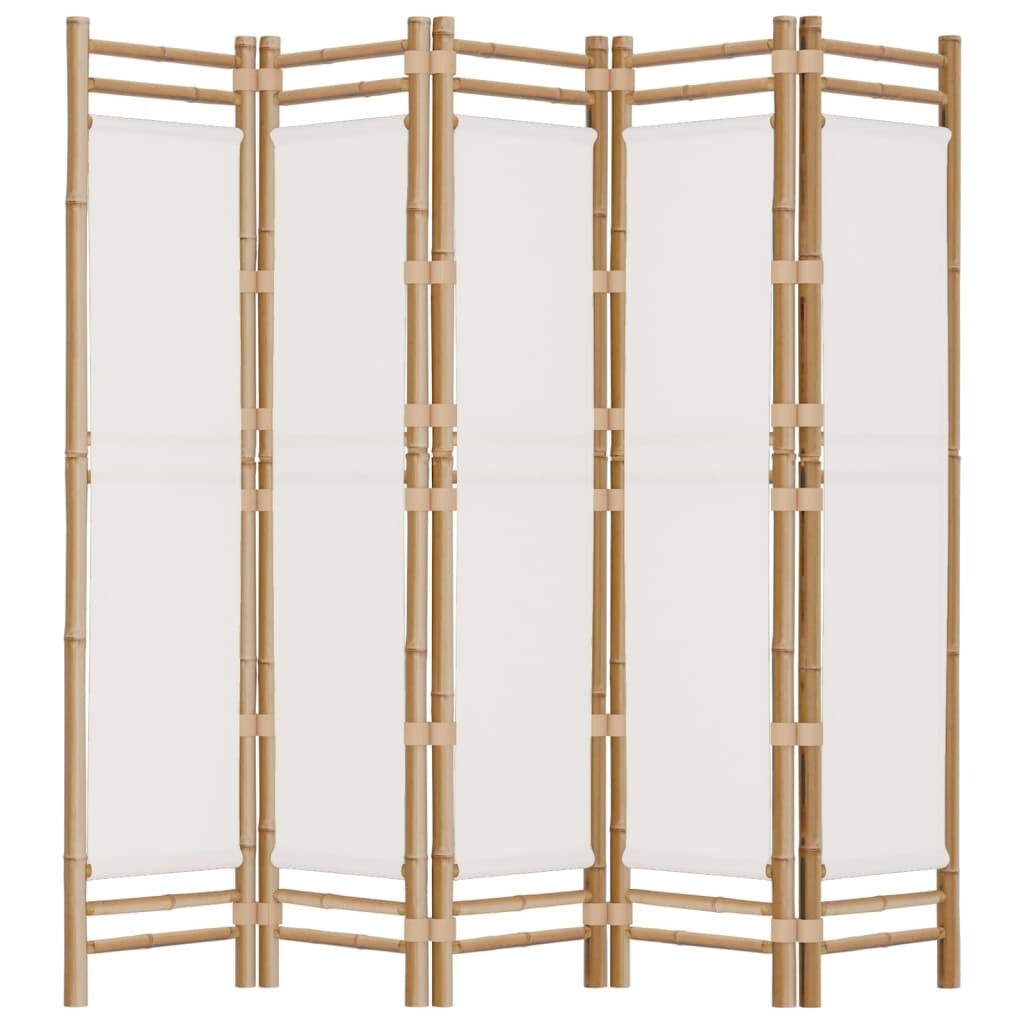Vidaxl Spanische Wand 5-Panel 200x180 cm Bambus Creme - bis zu 35% Rabatt