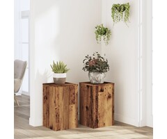 Vidaxl 2er Set Pflanzenständer 30x30x50 cm Altholz-Optik - Jetzt bis zu 33% sparen