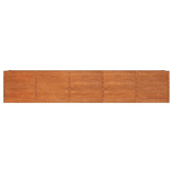 Vidaxl Großes Cortenstahl Hochbeet 400x80x77cm - Jetzt bis zu 35% Rabatt