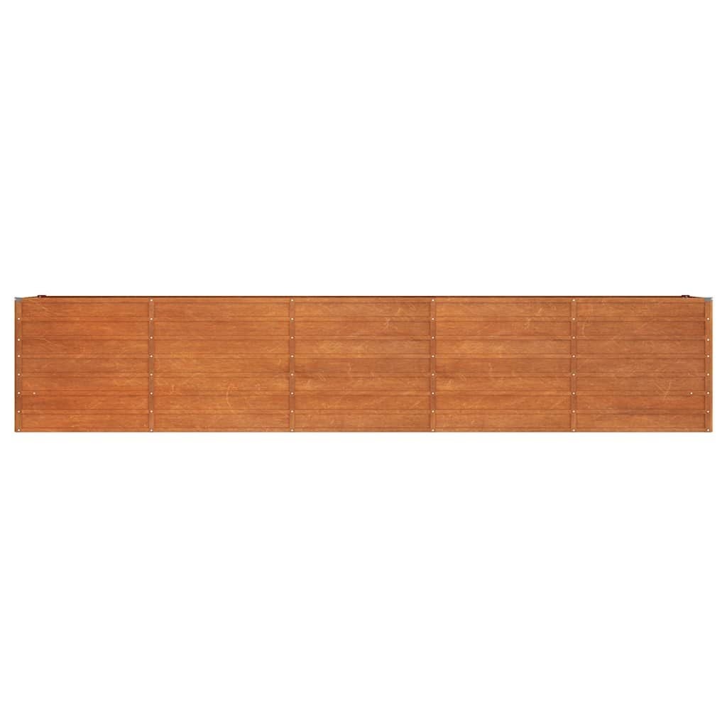 Vidaxl Großes Cortenstahl Hochbeet 400x80x77cm - Jetzt bis zu 35% Rabatt