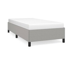 Vidaxl Bettgestell 90x200 cm Stoff hellgrau - Jetzt bis zu 47% Rabatt sichern