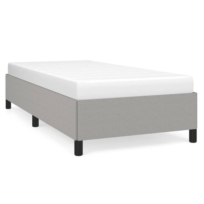 Vidaxl Bettgestell 90x200 cm Stoff hellgrau - Jetzt bis zu 47% Rabatt sichern