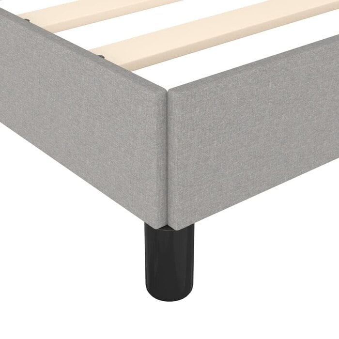Vidaxl Bettgestell 90x200 cm Stoff hellgrau - Jetzt bis zu 47% Rabatt sichern