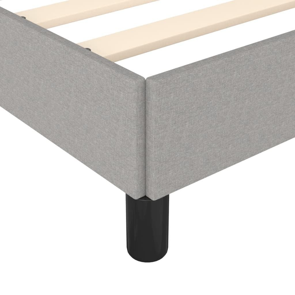 Vidaxl Bettgestell 90x200 cm Stoff hellgrau - Jetzt bis zu 47% Rabatt sichern
