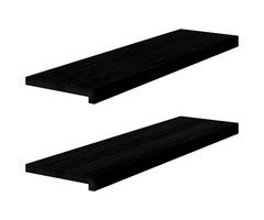 Vidaxl 2er-Set Fensterbänke Eiche massiv 90x25x2 cm - bis zu 80% Rabatt