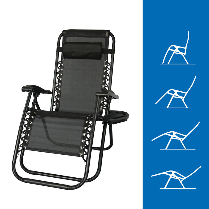Viking Choice Ergonomische Gartenliege Schwarz - Jetzt bis zu 33% Rabatt sichern