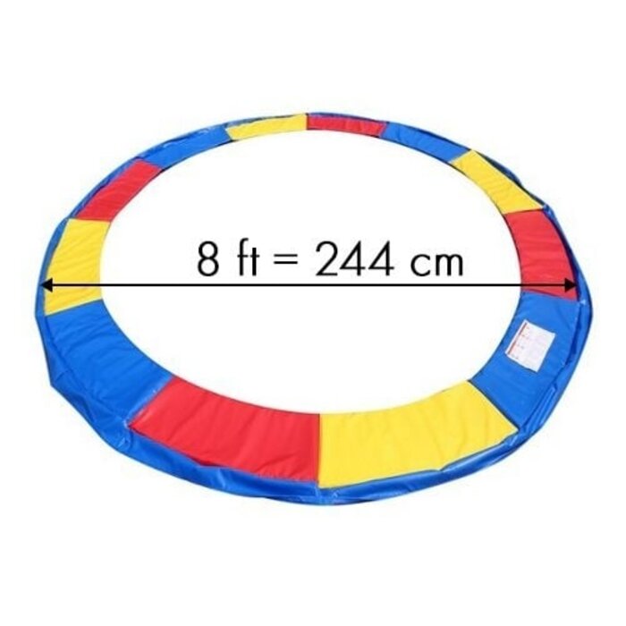 Viking Choice Bunte Trampolin Randabdeckung 244 cm - Wetterfest - Jetzt bis zu 32% günstiger