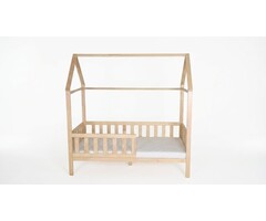 Viking Choice Hausbett 80x160 cm aus Kiefernholz - Natur inkl. Lattenrost - bis zu 35% Rabatt