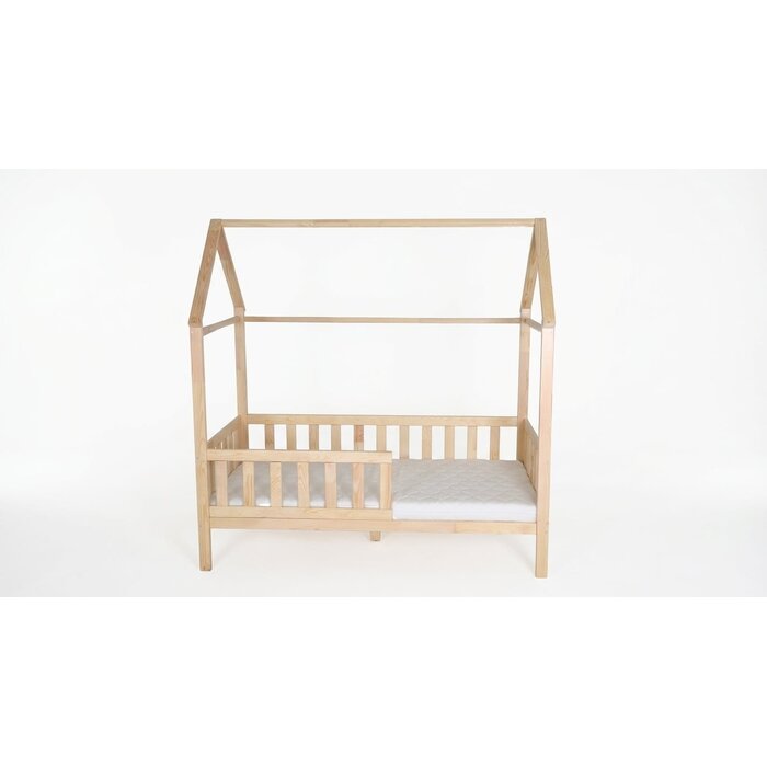 Viking Choice Hausbett 80x160 cm aus Kiefernholz - Natur inkl. Lattenrost - bis zu 35% Rabatt