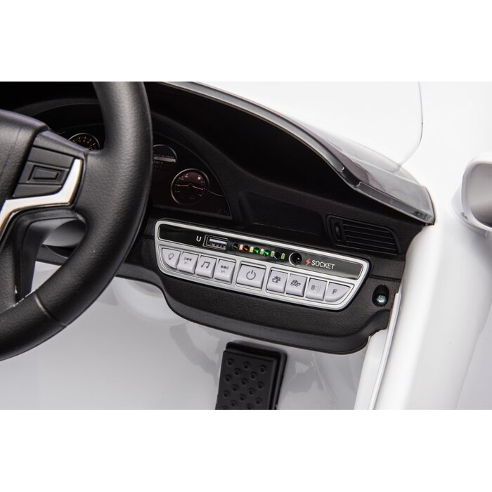 Viking Choice Elektrisches Kinderauto Weiß - Mit Fernbedienung & Bluetooth, bis zu 34% sparen