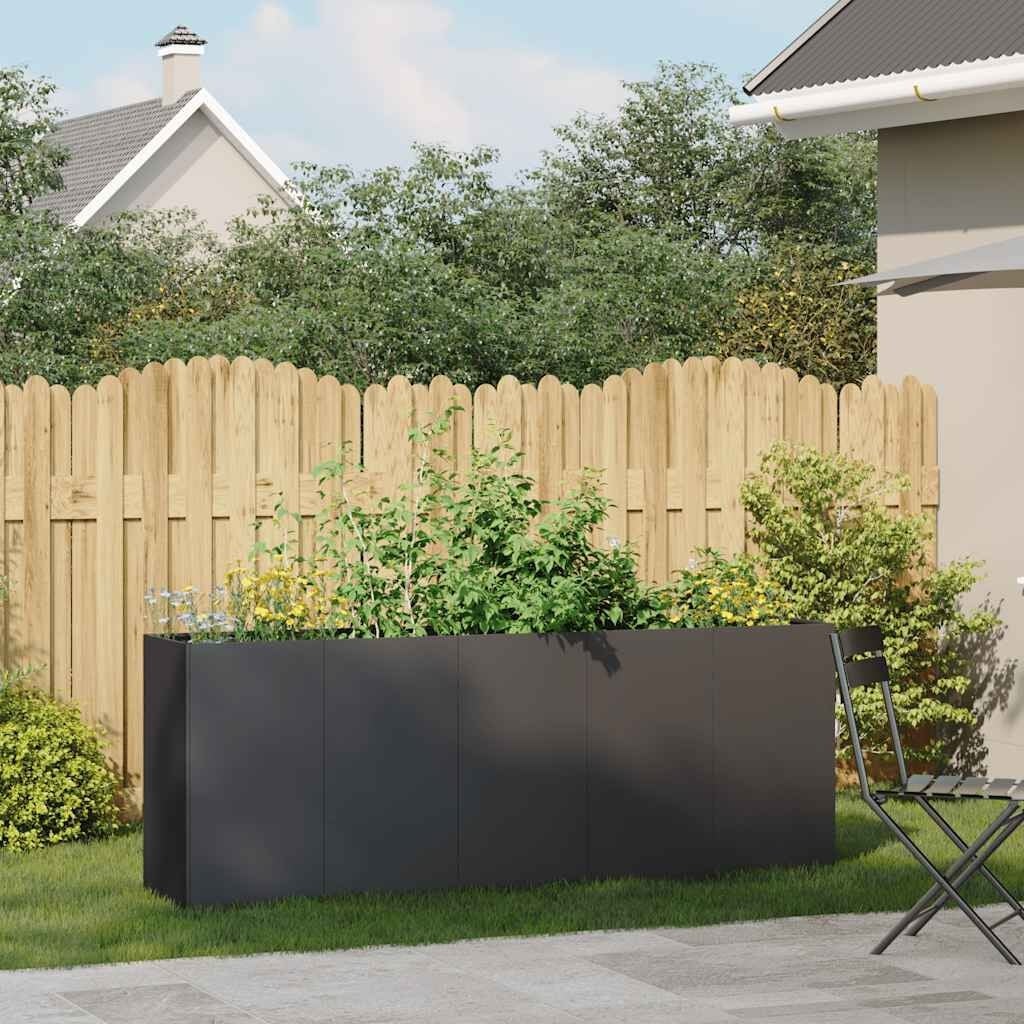 Vidaxl Großer Pflanzkübel aus Stahl 200x40x80cm - jetzt bis zu 26% Rabatt sichern