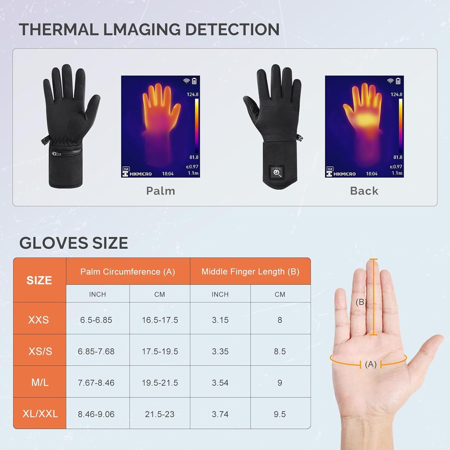 Beheizbare Handschuhe Unisex mit Touchscreen - bis zu 78% günstiger