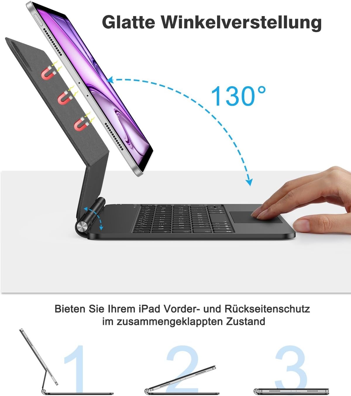 iPad Tastaturhülle mit Trackpad für 11 Zoll - Jetzt bis zu 34% günstiger!