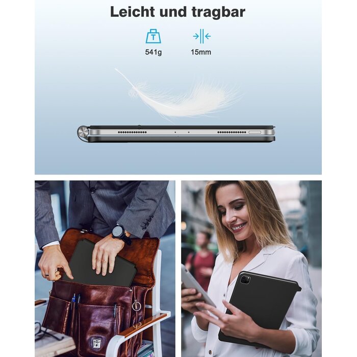 iPad Tastaturhülle mit Trackpad für 11 Zoll - Jetzt bis zu 34% günstiger!