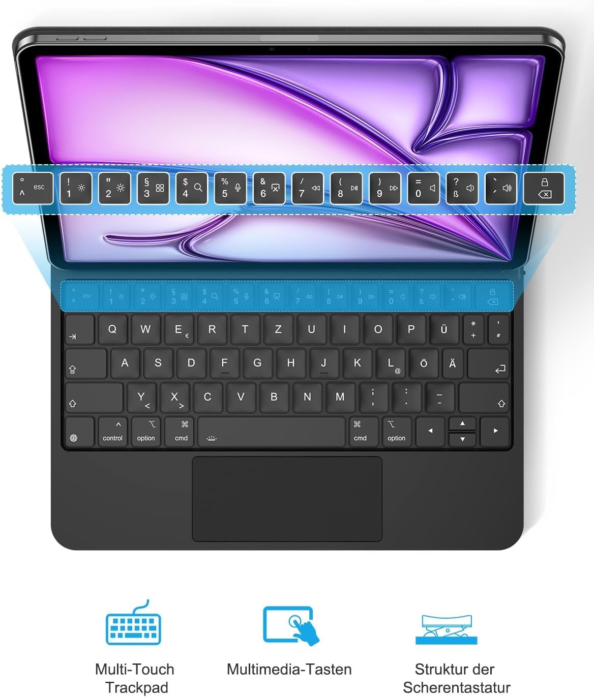iPad Tastaturhülle mit Trackpad für 11 Zoll - Jetzt bis zu 34% günstiger!