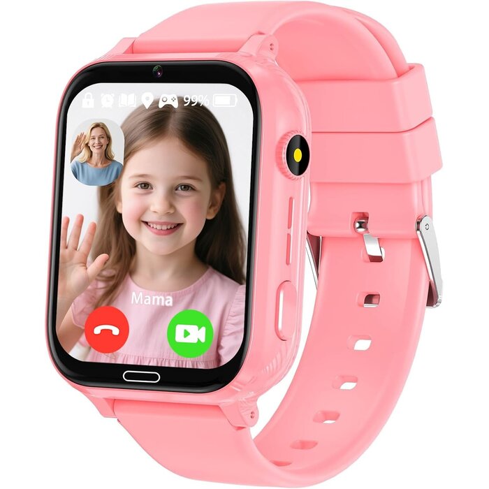 4G Kinder-Smartwatch GPS & Video - Rosa - Bis zu 27% sparen