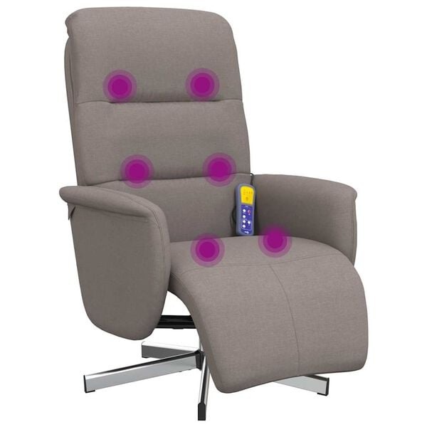 Vidaxl Verstellbarer Massagesessel in Taupe - bis zu 61% Rabatt