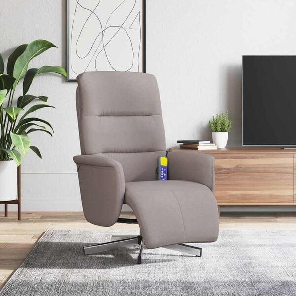 Vidaxl Verstellbarer Massagesessel in Taupe - bis zu 61% Rabatt