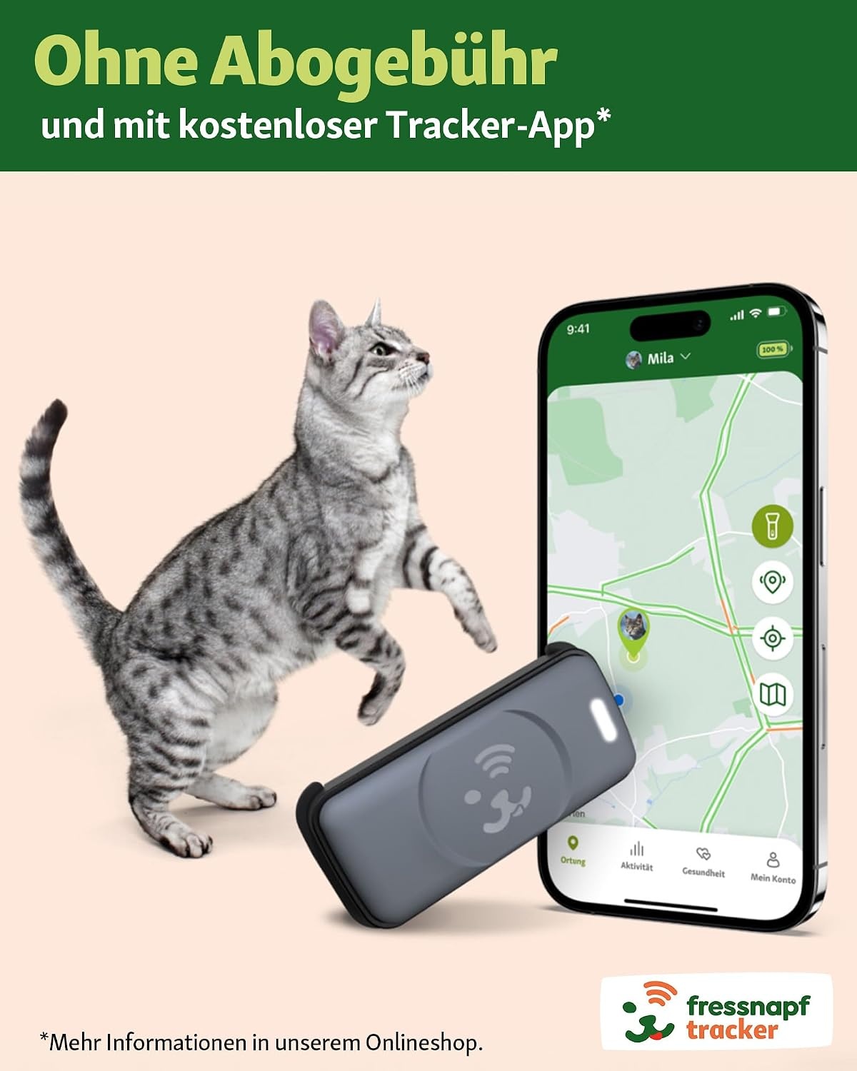 GPS-Tracker für Katzen - 2. Generation - bis zu 29% Rabatt im Outlet