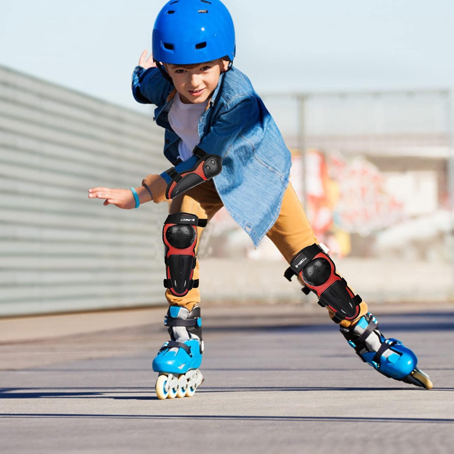 Kinderschutzset für Motocross & Sport - Rot - bis zu 29% Rabatt sparen