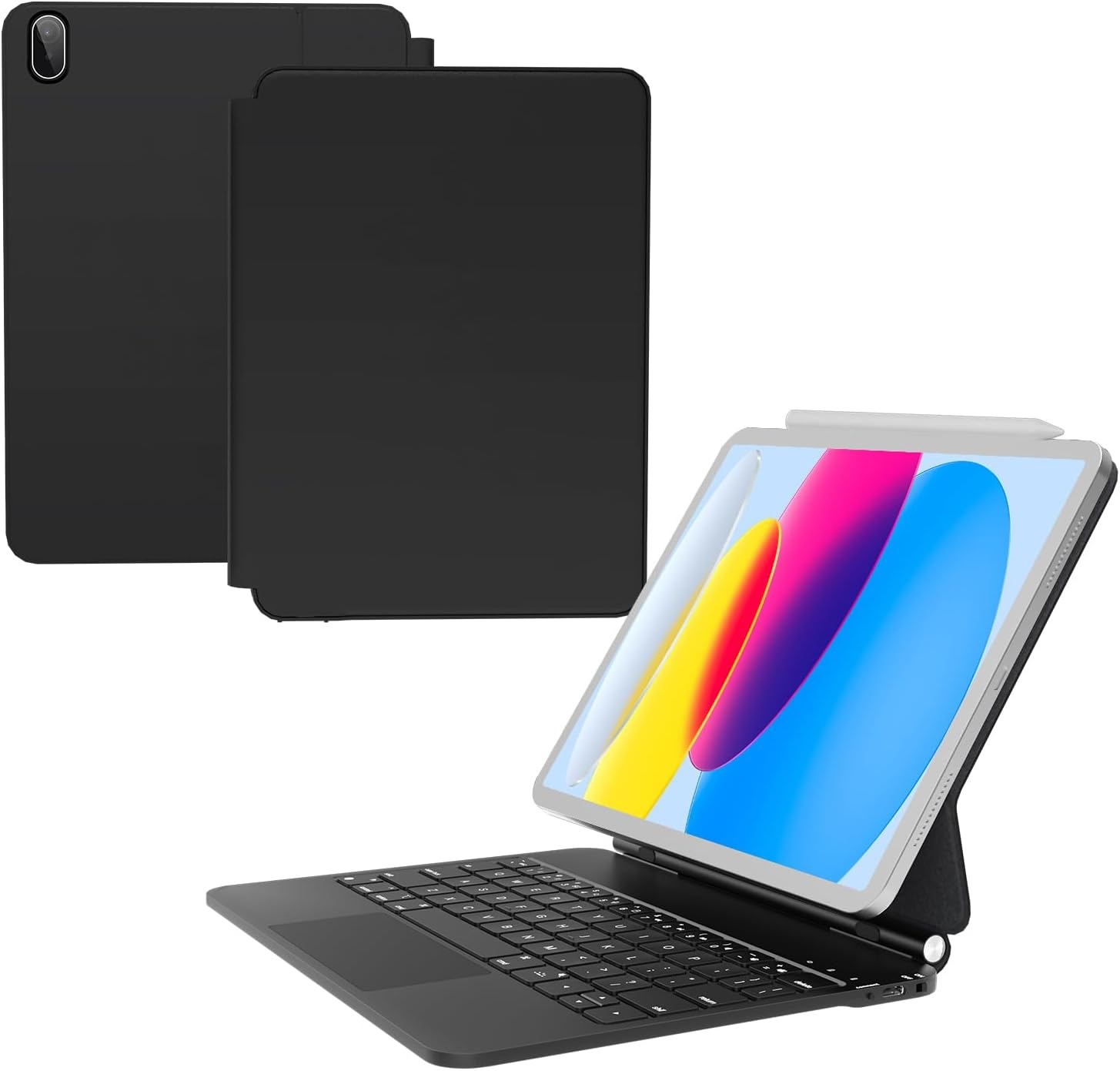 Tastatur-Schutzhülle für iPad 10. Gen - Mit Trackpad & 7-Farben-Licht - bis 34%