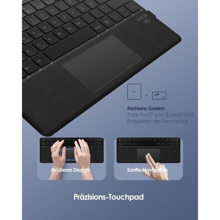Bluetooth-Tastatur für Surface Pro 8/9/X mit Trackpad - bis zu 33% günstiger