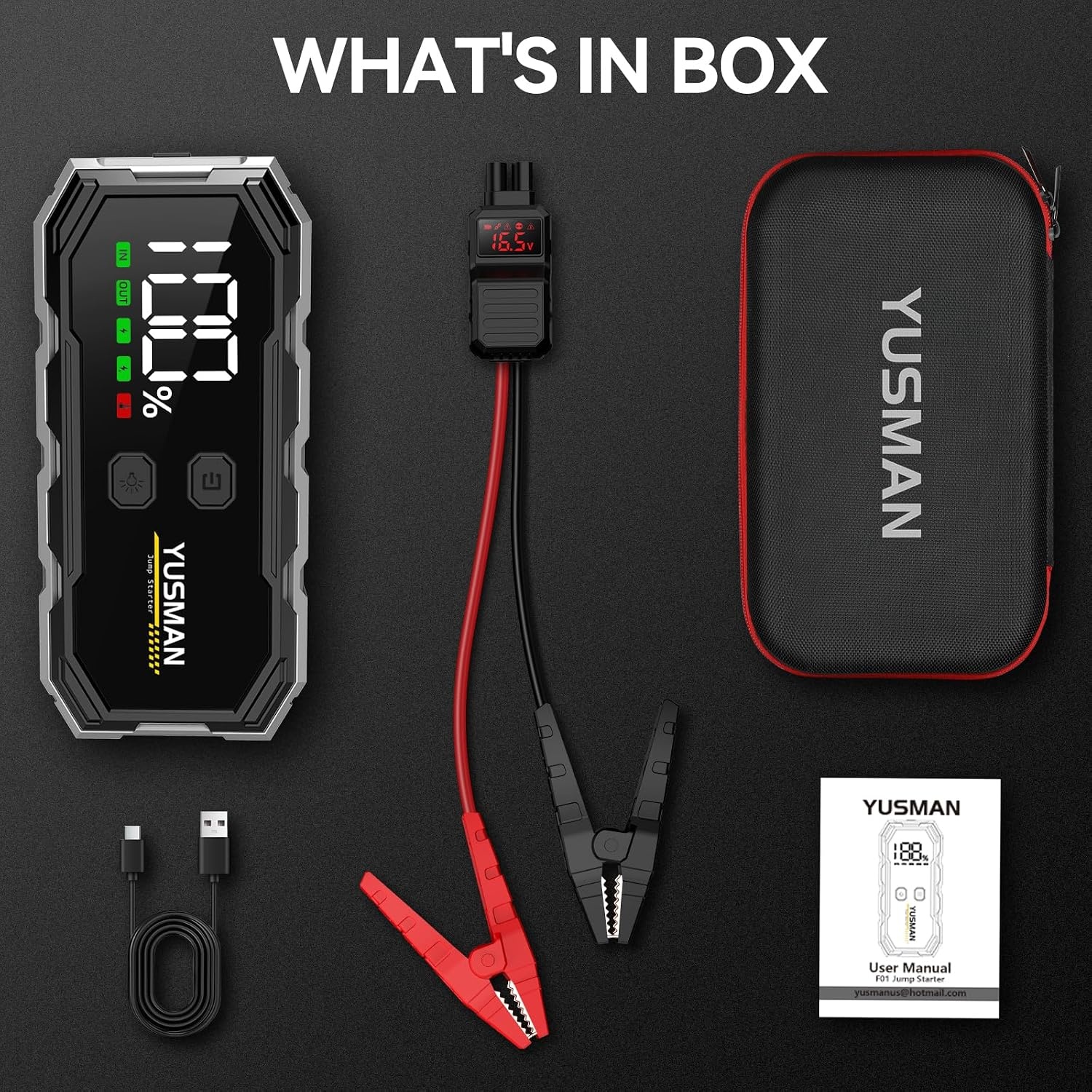 Starthilfe Powerbank 12 V - 6000 A für Auto & USB-Geräte - bis zu 32% Rabatt