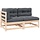 Modulares Loungeset Kiefernholz, Anthrazit - Outlet mit bis zu 35% Rabatt