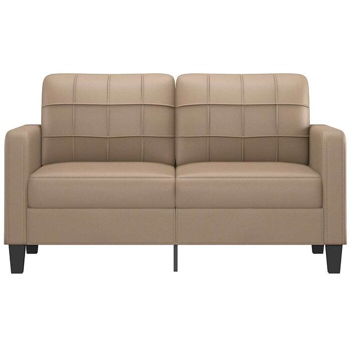 Vidaxl 2-Sitzer Sofa 140 cm Kunstleder Cappuccino - bis zu 30% sparen