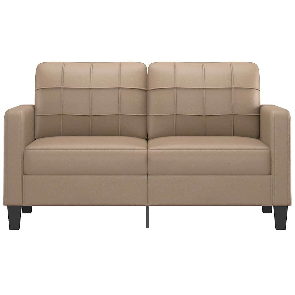 Vidaxl 2-Sitzer Sofa 140 cm Kunstleder Cappuccino - bis zu 30% sparen