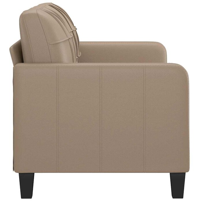 Vidaxl 2-Sitzer Sofa 140 cm Kunstleder Cappuccino - bis zu 30% sparen