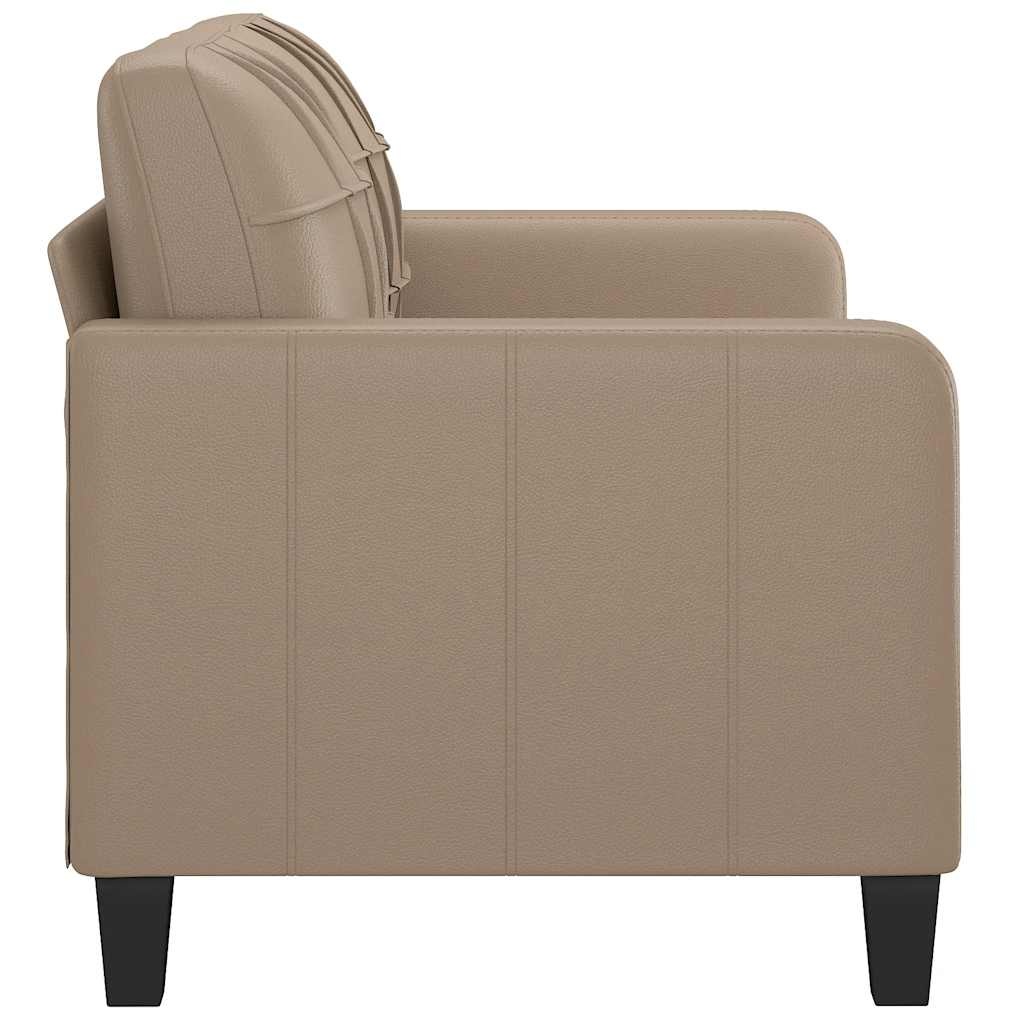 Vidaxl 2-Sitzer Sofa 140 cm Kunstleder Cappuccino - bis zu 30% sparen