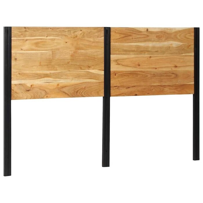 Vidaxl Bettkopfteil 160 cm aus Akazienholz & Eisen - Sparen Sie bis zu 79 %