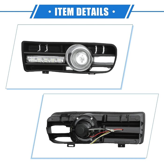 Frontstoßstangen-Grill mit LED für VW Golf (97-04) - Bis zu 79% günstiger