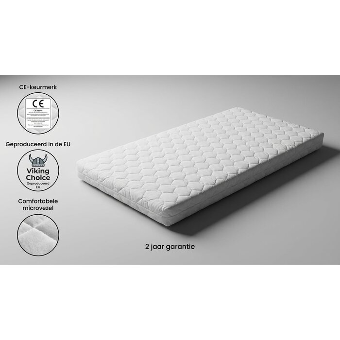 Viking Choice Kindermatratze 160x80x8 cm | Mittelfester PUR-Schaum | Bis zu 38% Rabatt