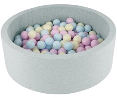 Viking Choice Bällebad Grau 90x30 cm inkl. 150 Bällen Pastell - bis zu 29% Rabatt