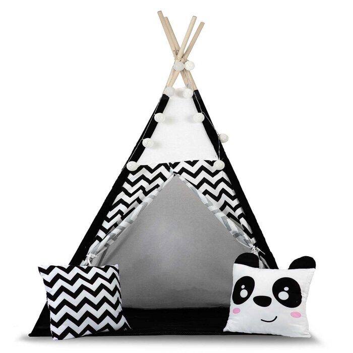 Viking Choice Tipi-Spielzelt für Kinder 120x120 cm - Montessori-Stil - bis zu 23% Rabatt