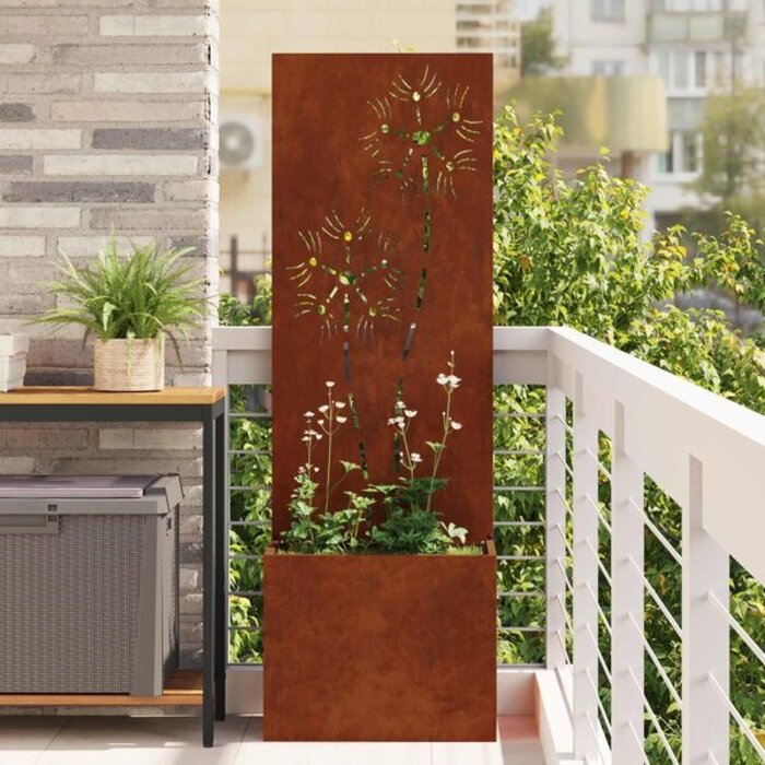 Vidaxl Sichtschutz Garten Cortenstahl 50x150cm - Rost-Optik - bis zu 29% Rabatt