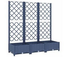 Vidaxl Pflanzkübel mit Rankgitter 120cm - Dunkelgrau - bis zu 34% sparen