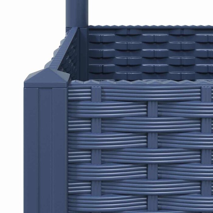 Vidaxl Pflanzkübel mit Rankgitter 120cm - Dunkelgrau - bis zu 34% sparen