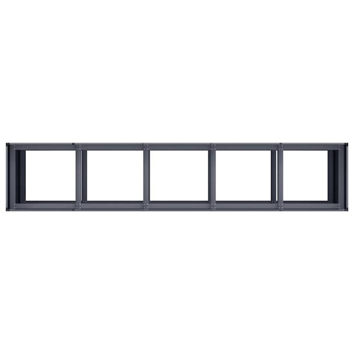 Vidaxl Großer Pflanzkübel aus Stahl 200x40x80cm Anthrazit - bis zu 35% Rabatt