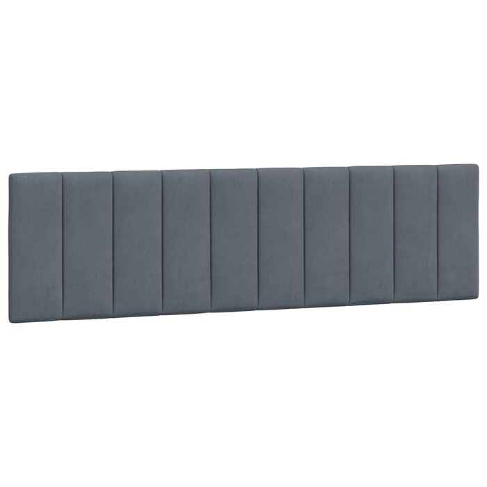 Vidaxl Samt-Kopfkissen 180 cm, Dunkelgrau - Luxuriöses Schlafzimmer-Upgrade, bis zu 33%