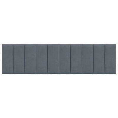 Vidaxl Samt-Kopfkissen 180 cm, Dunkelgrau - Luxuriöses Schlafzimmer-Upgrade, bis zu 33%