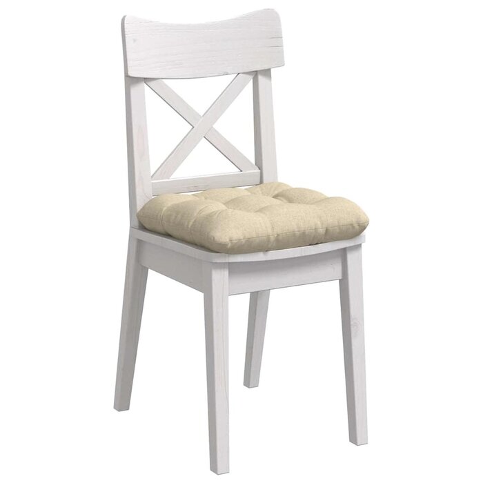 Vidaxl 4er-Set Sitzkissen Creme 45x45x12 cm - Jetzt bis zu 32% günstiger