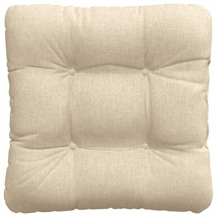 Vidaxl 4er-Set Sitzkissen Creme 45x45x12 cm - Jetzt bis zu 32% günstiger