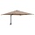 Wand-Gartenparasol Taupe 248,5cm - Platzsparend mit LED - bis zu 35% Rabatt