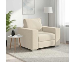 Vidaxl Moderner Sessel Beige 100 cm | Leinen-Mix | Bis zu 35% Rabatt